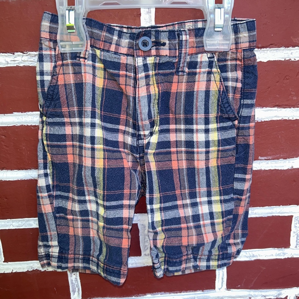 Joe fresh | plaid shorts with adjustable elastic waist | size 2